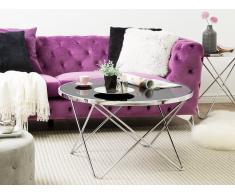 Couchtisch schwarz/Chrom MERIDIAN