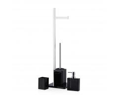 Toilettenpapierhalter schwarz METELIO