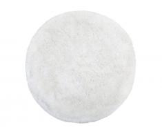 Teppich weiss ø 140 cm Hochflor CIDE