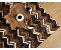 Teppich braun 140 x 200 cm Leder BALAT