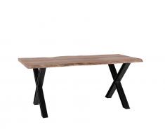 Esstisch Holz braun/schwarz 180 x 95 cm BROOKE