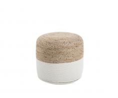 Pouf weiss 46 x 48 cm DALAMA