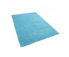 Teppich hellblau 140 x 200 cm Shaggy DEMRE