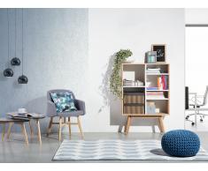 Bücherschrank heller Holzfarbton/weiss WRANGELL