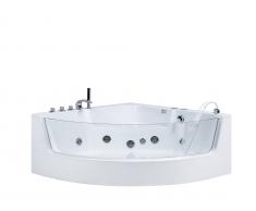 Whirlpool-Badewanne Eckmodell mit LED MARINA