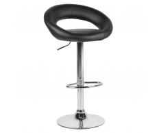 Barhocker Kunstleder schwarz höhenverstellbar PEORIA