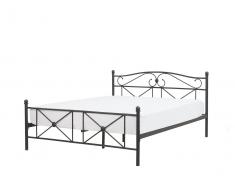 Metallbett schwarz Lattenrost 160 x 200 cm RODEZ