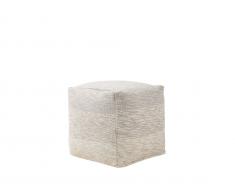Pouf hellgrau 40 x 40 cm HIRRI