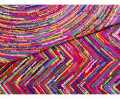 Teppich bunt 80 x 150 cm Hochflor KARASU