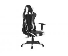 Bürostuhl schwarz/weiss höhenverstellbar RACER