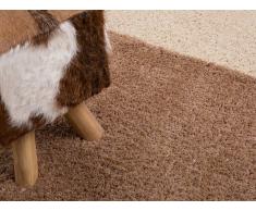 Teppich helles Beige 80 x 150 cm Hochflor EDIRNE