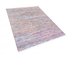 Teppich bunt-weiss 160 x 230 cm Kurzflor BARTIN