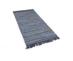 Teppich grau 80 x 150 cm Kurzflor BESNI