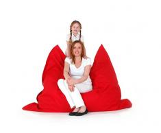 Sitzsack mit Innensack für In- und Outdoor 140 x 180 cm rot