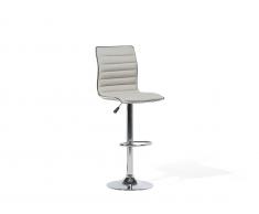 Barhocker Polsterbezug beige höhenverstellbar LUCERNE