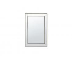 Wandspiegel silber rechteckig 61 x 91 cm FENIOUX