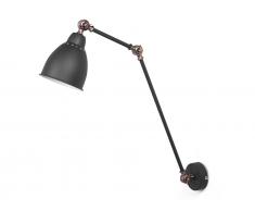 Wandleuchte schwarz/Kupfer MISSISSIPPI L