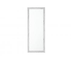 Wandspiegel weiss/Holzoptik 50 x 130 cm BENON