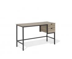 Schreibtisch hellbraun 120 x 48 cm 2 Schubladen GRANT