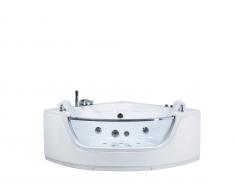 Whirlpool-Badewanne Eckmodell mit LED MANGLE