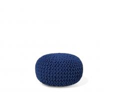 Pouf dunkelblau 40 x 25 cm CONRAD