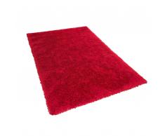 Teppich rot 140 x 200 cm Hochflor CIDE