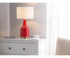 Tischlampe rot 60 cm TRIVERSA