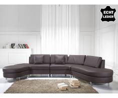 Sofa Leder braun COPENHAGEN