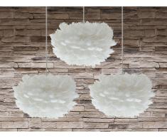 Pendelleuchte weiss 3er Set FOG mini