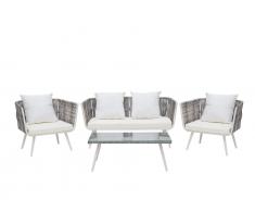 Gartenmöbel Set Rattan beige RAGUSA