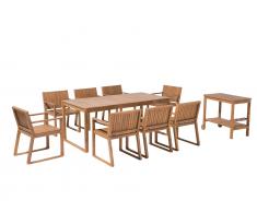 Gartenmöbel Set Akazienholz 8-Sitzer SASSARI