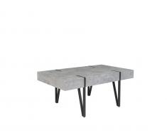 Couchtisch hellgrau Betonoptik ADENA
