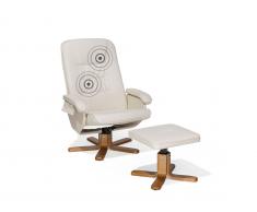 Massagesessel beige Kunstleder RELAXPRO