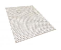 Teppich beige 160 x 230 cm Kurzflor TUNCELI