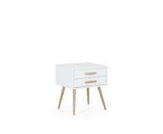 Nachttisch MDF weiss ALABAMA