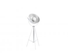 Stehlampe weiss/Silber 165 cm THAMES II