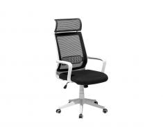 Bürostuhl schwarz/weiss höhenverstellbar LEADER