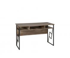 Schreibtisch dunkler Holzfarbton 120 x 60 cm FORRES