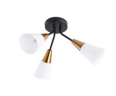 Wandleuchte weiß/gold 3-flammig AROYO III