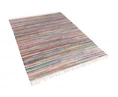 Teppich hellbunt 140 x 200 cm Kurzflor DANCA