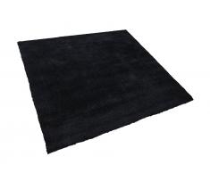 Teppich schwarz 200 x 200 cm Shaggy DEMRE
