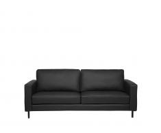 Sofa Leder schwarz SAVALEN