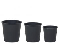 Blumenkübeleinsatz 3er Set mit Bewässerungssystem rund