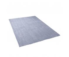 Teppich hellgrau 200 x 200 cm Shaggy DEMRE
