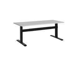 Schreibtisch grau/schwarz 180 x 80 cm elektrisch höhenverstellbar UPLIFT