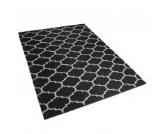 Outdoor Teppich schwarz-weiß 140 x 200 cm zweiseitig ALADANA