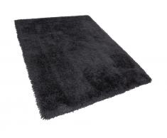 Teppich schwarz 160 x 230 cm Hochflor CIDE