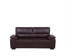 3-Sitzer Sofa Leder braun VOGAR