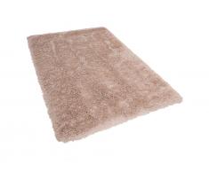 Teppich beige 140 x 200 cm Hochflor CIDE