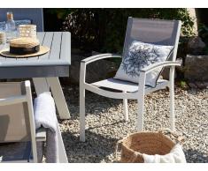 Gartenstuhl grau 4er Set PERETA
